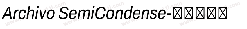 Archivo SemiCondense字体转换